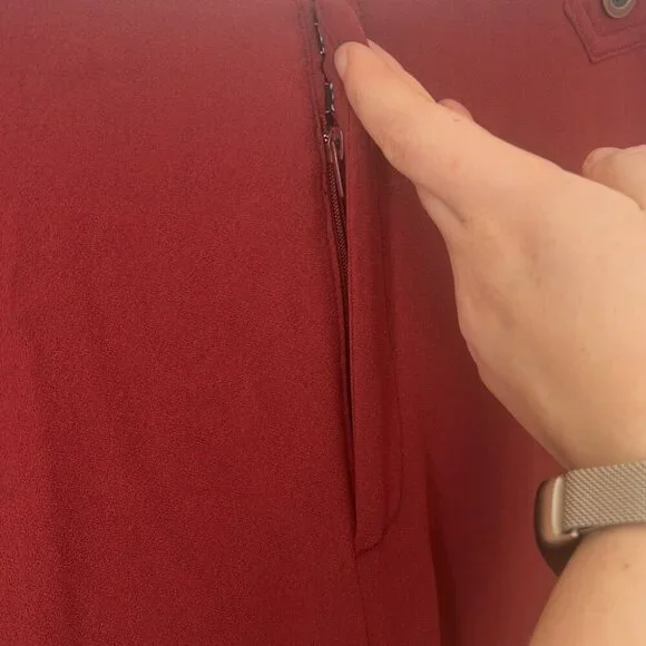 Anthropologie The Essential Culotte in Copper red burgundy Size 4 medium - Picture 5 of 9